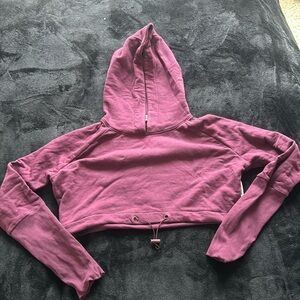 Gym shark cropped hoodie